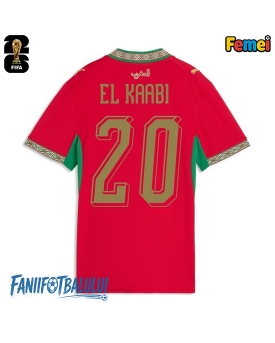 Maroc Ayoub El Kaabi #20 Echipament de Fotbal Replică Mondial 2026 Femei Acasa Maroc Ayoub El Kaabi #20 Echipament de Fotbal Replică Mondial 2026 Femei Acasa
